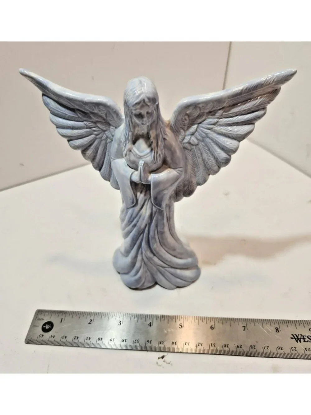 Vintage Praying Ceramic Angel Figurine 7.5